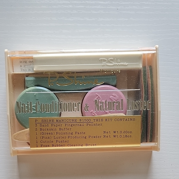 PShine Vintage Natural Luster Manicure Kit - Green & Pink main image 8